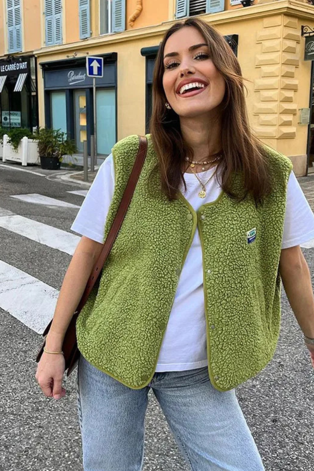 Stylish Textured Gilet – Casual Oversized Streetwear Layer