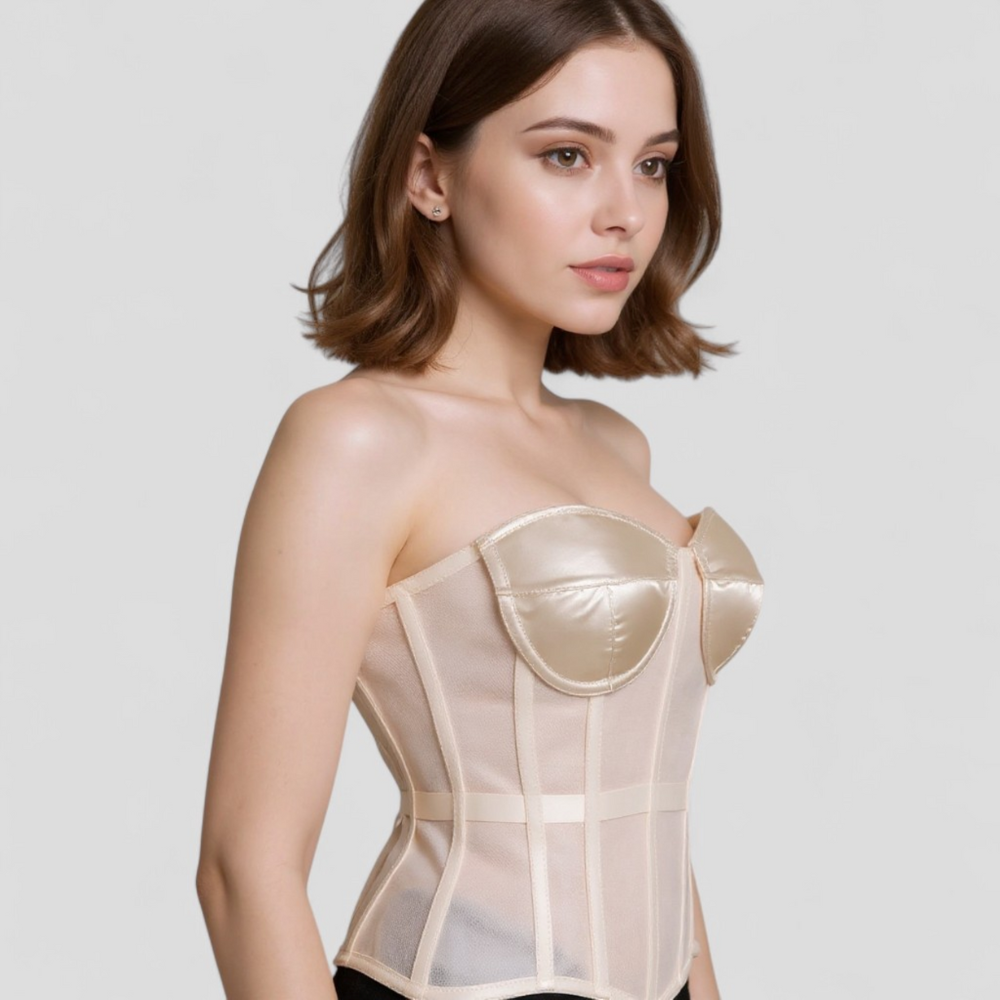 Sculpting Corset Top – Structured Boning & Contour Bust Detailing