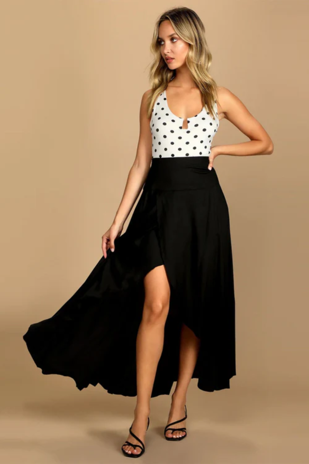 Graceful Wrap A-Line Maxi Skirt – Effortless Flow & Feminine Silhouette