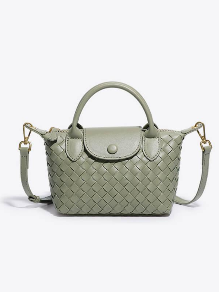 Woven Mini Crossbody Bag – Compact & Sophisticated