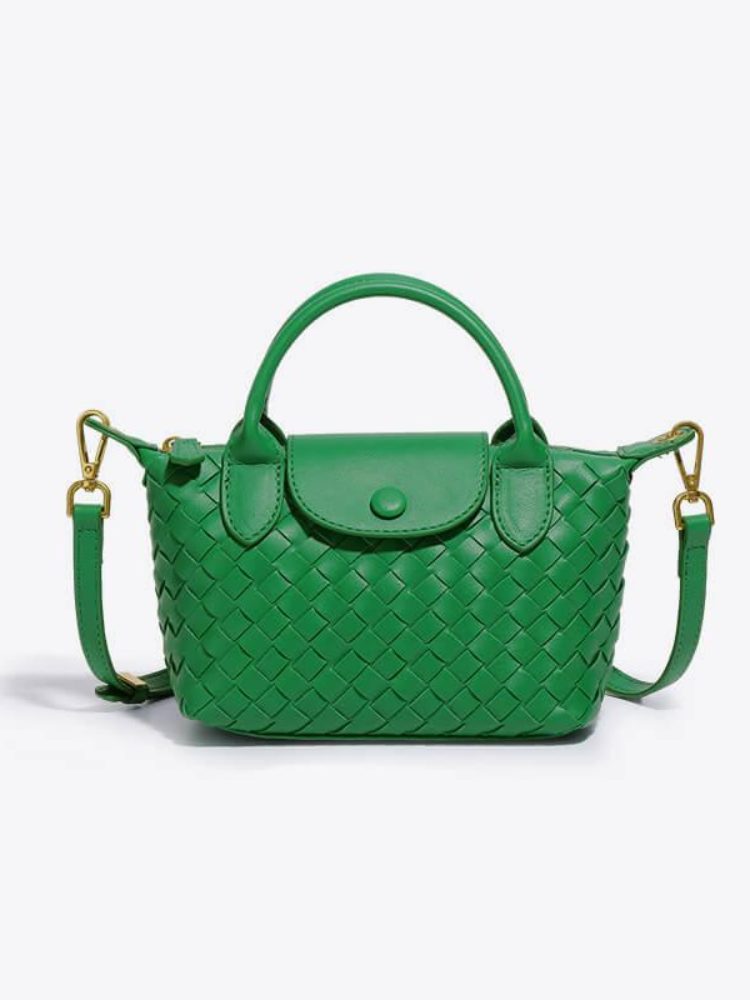 Woven Mini Crossbody Bag – Compact & Sophisticated