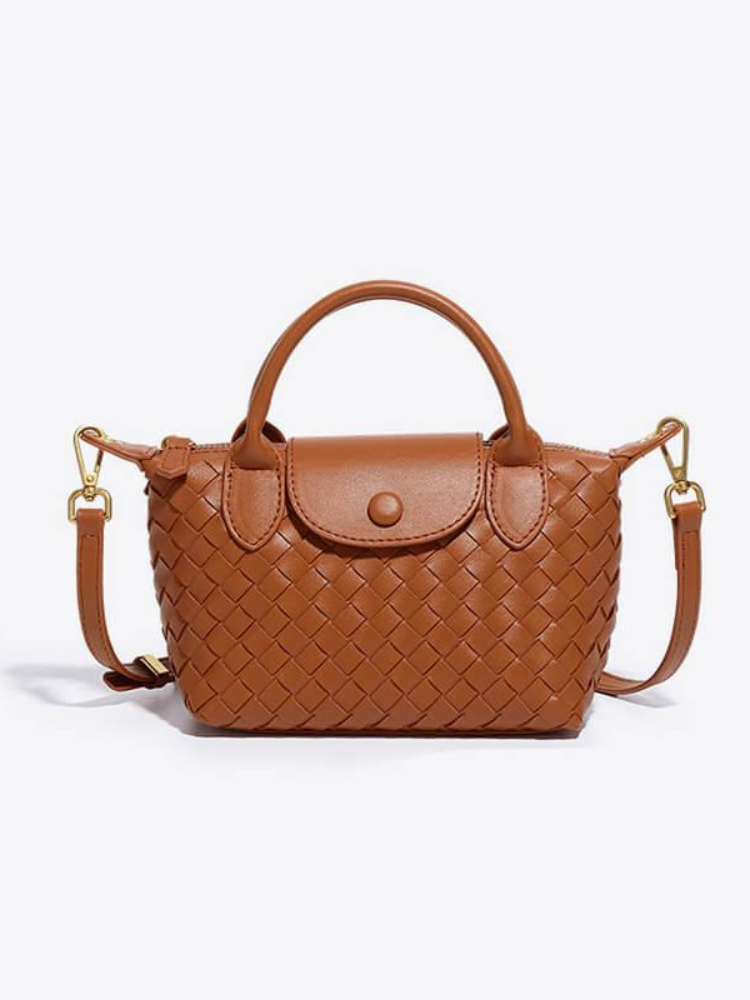 Woven Mini Crossbody Bag – Compact & Sophisticated