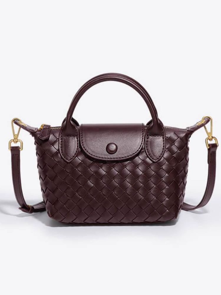 Woven Mini Crossbody Bag – Compact & Sophisticated