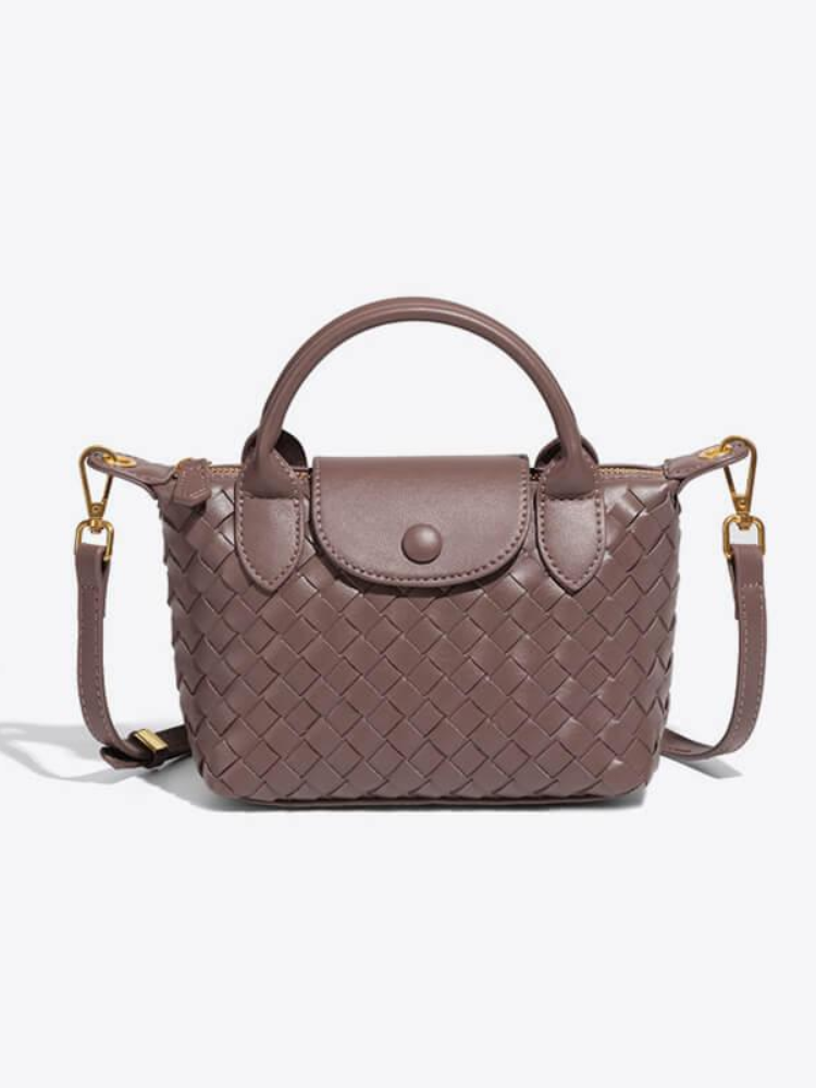 Woven Mini Crossbody Bag – Compact & Sophisticated