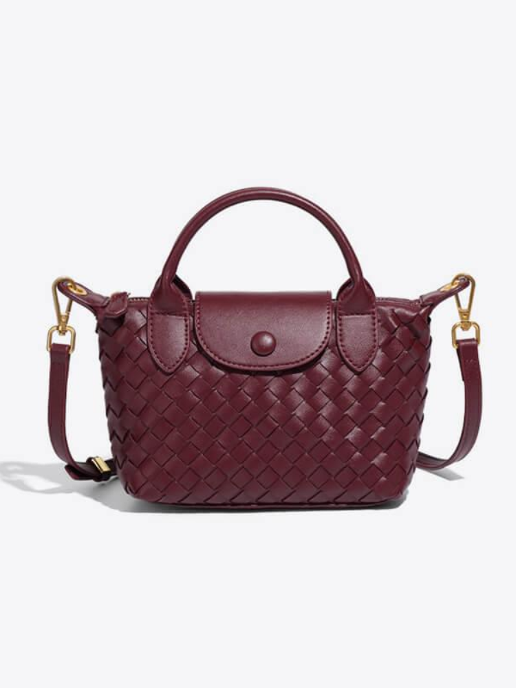 Woven Mini Crossbody Bag – Compact & Sophisticated