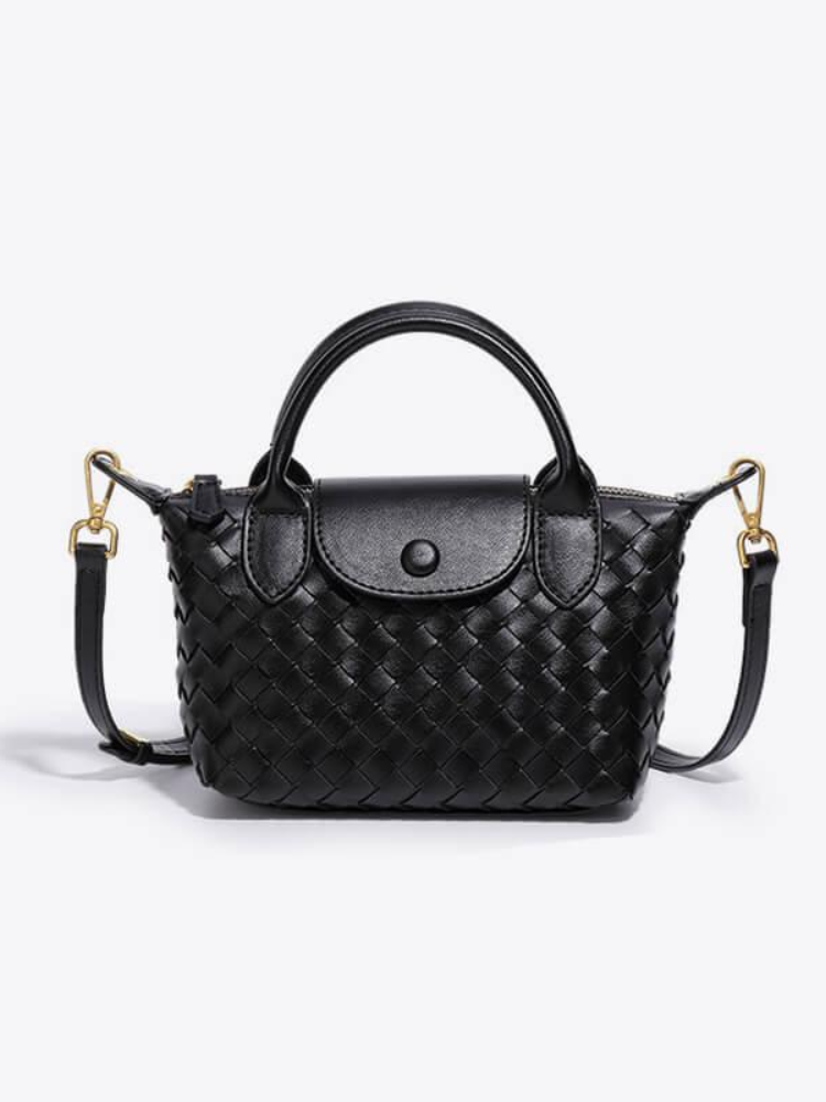 Woven Mini Crossbody Bag – Compact & Sophisticated