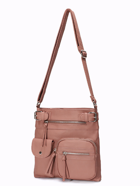 Multi-Pocket Waterproof Crossbody Bag – Lightweight & Practical