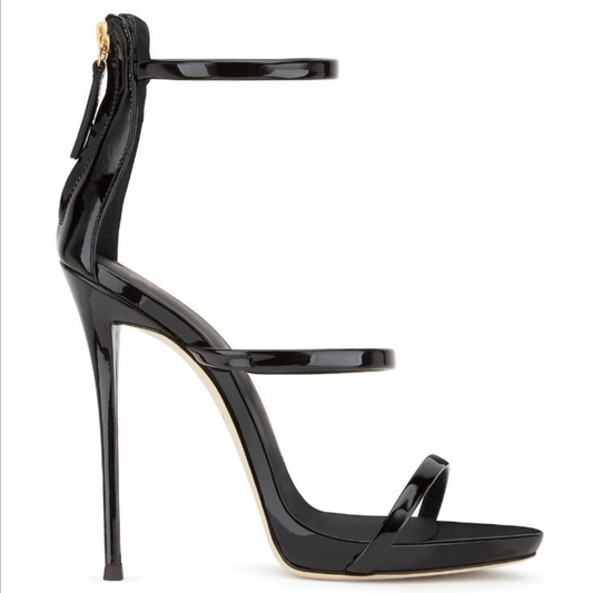 Strappy Stiletto Heels – Sleek High-Rise Evening Sandals for Confident Statement Style
