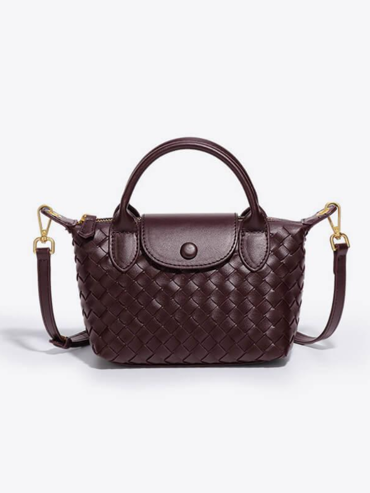 Woven Mini Crossbody Bag – Compact & Sophisticated
