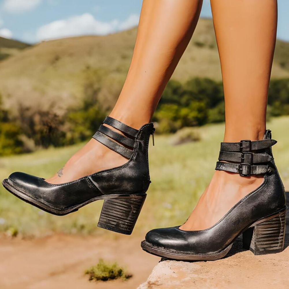 Strappy Block Heel Pumps – Comfortable and Stylish Women’s Shoes