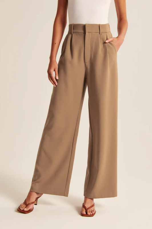 Tailored High-Waist Wide-Leg Trousers – Refined Cut & Effortless Flow