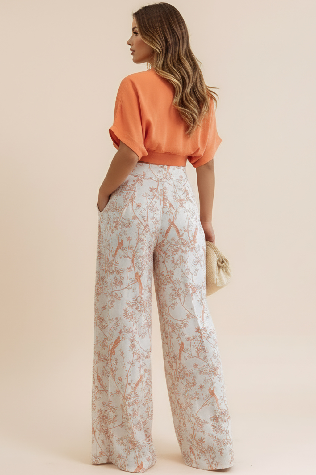 Chic Floral Two-Piece Set – Flowy Silhouette & Effortless Poise