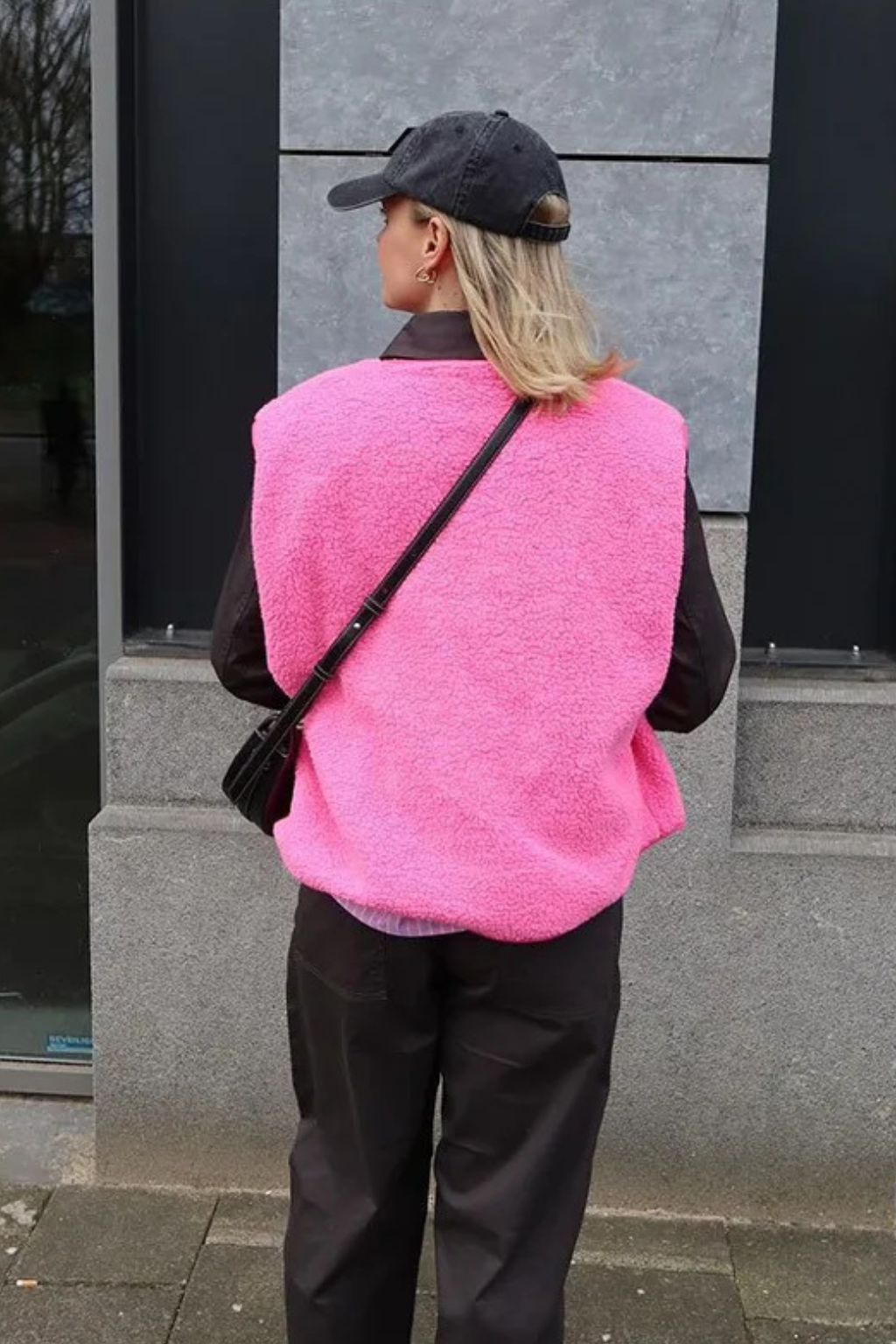 Stylish Textured Gilet – Casual Oversized Streetwear Layer