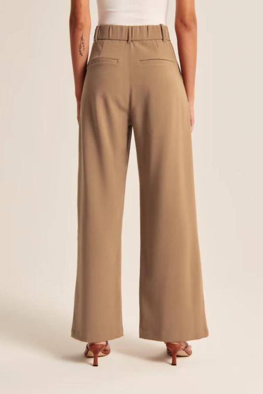 Tailored High-Waist Wide-Leg Trousers – Refined Cut & Effortless Flow