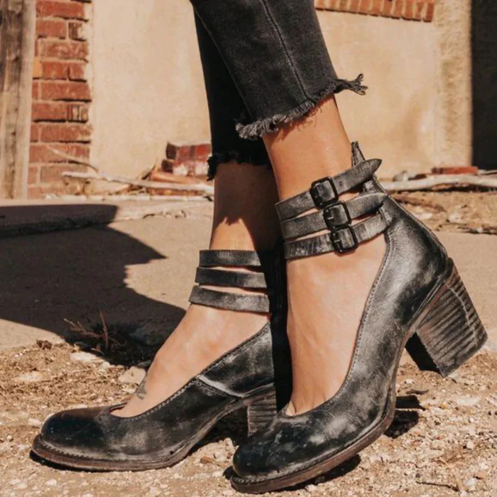 Strappy Block Heel Pumps – Comfortable and Stylish Women’s Shoes