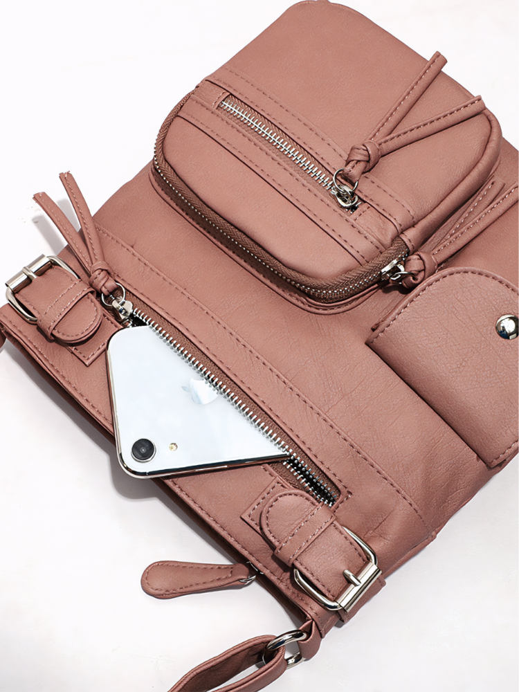 Multi-Pocket Waterproof Crossbody Bag – Lightweight & Practical