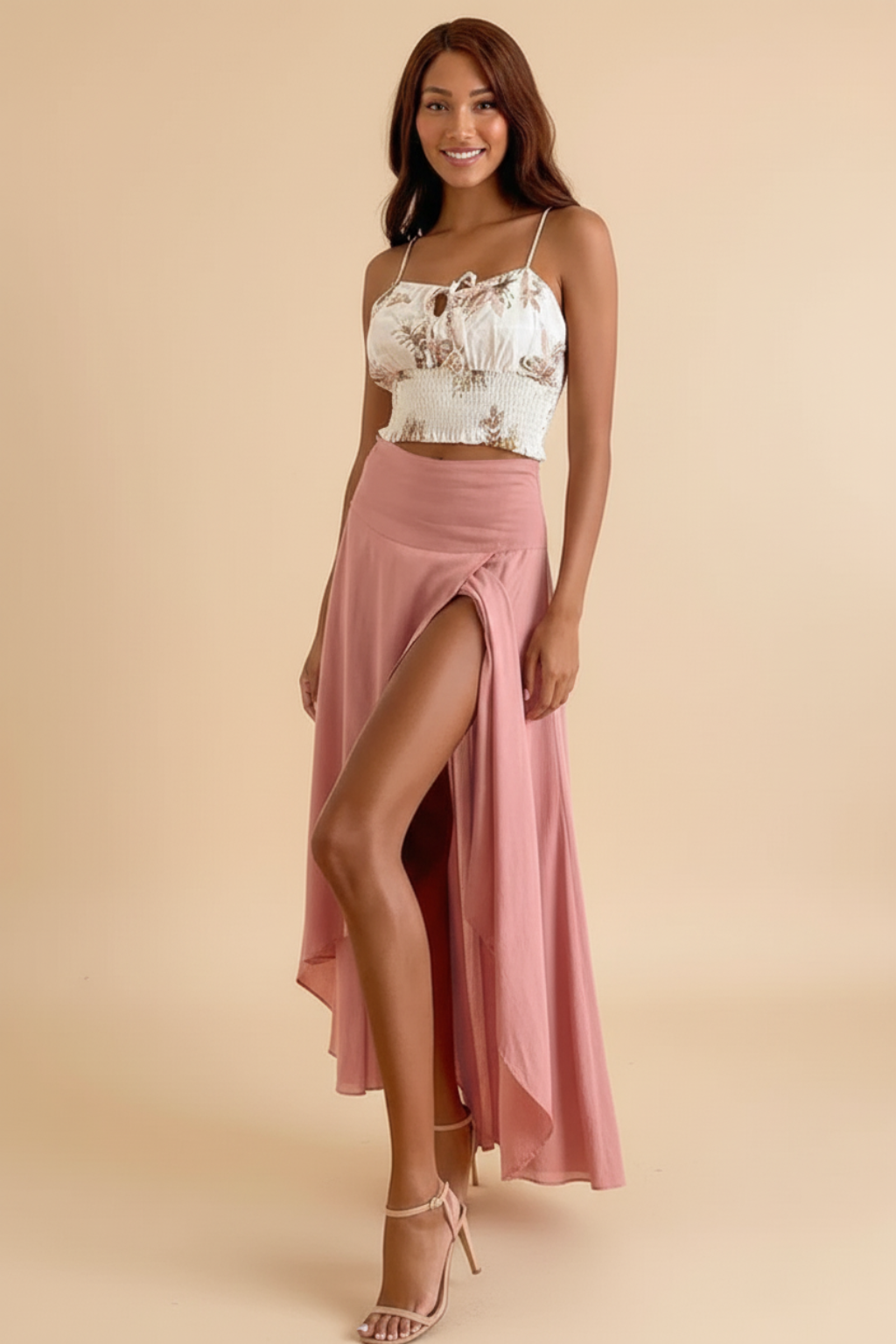 Graceful Wrap A-Line Maxi Skirt – Effortless Flow & Feminine Silhouette
