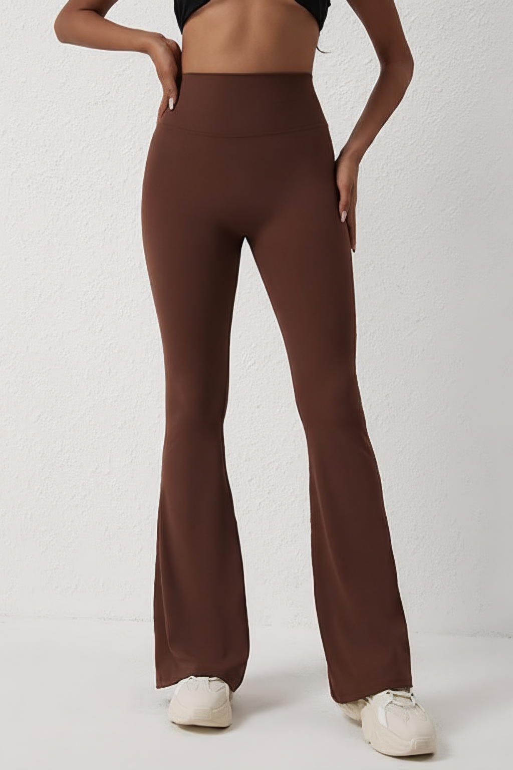 Sculpting High-Waist Flared Pants – Curve-Enhancing Fit & Stretch Comfort
