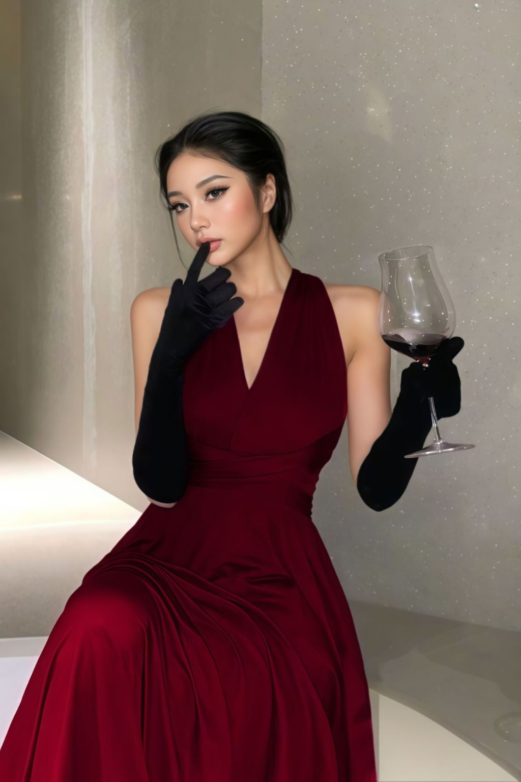 Halter Multi-Way Maxi Dress – Versatile Wrap Silhouette & Elegant Evening Flow