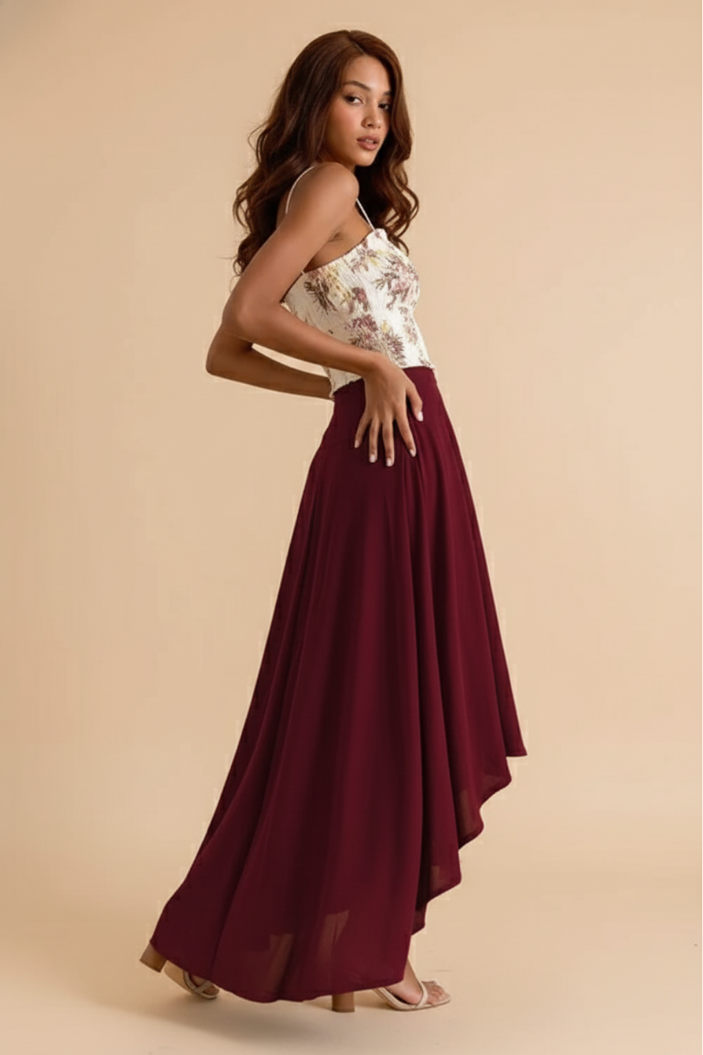 Graceful Wrap A-Line Maxi Skirt – Effortless Flow & Feminine Silhouette