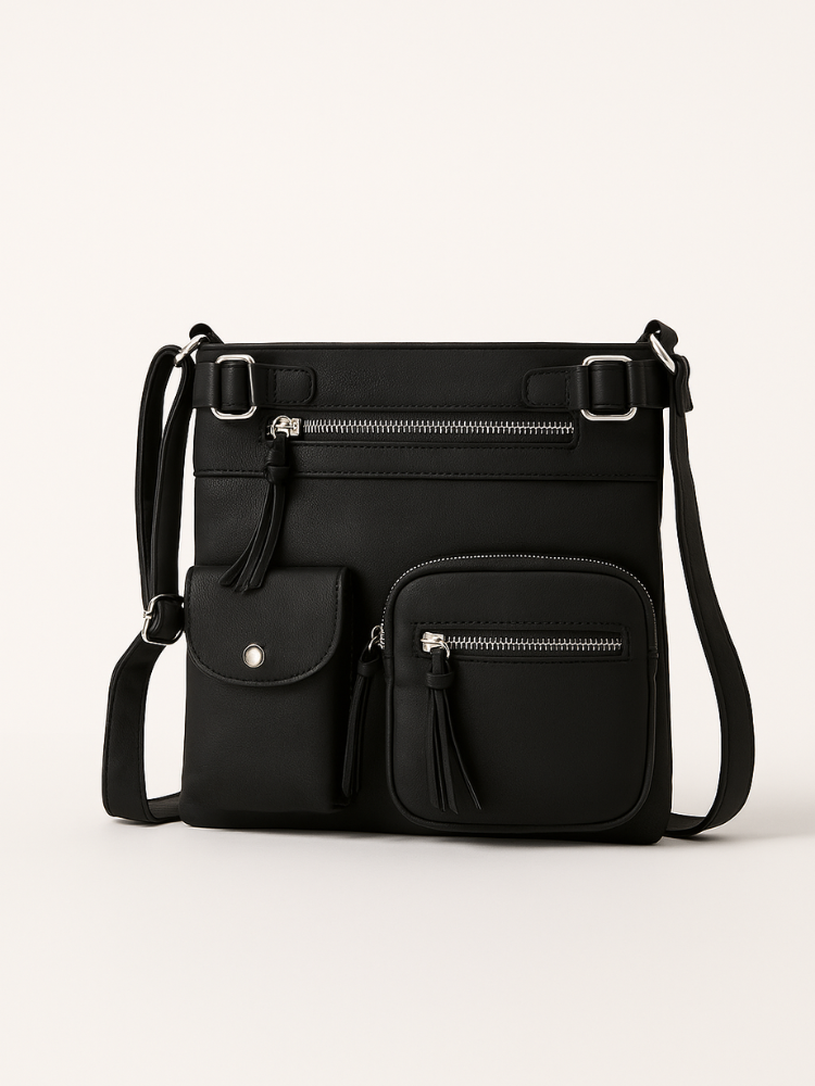 Multi-Pocket Waterproof Crossbody Bag – Lightweight & Practical