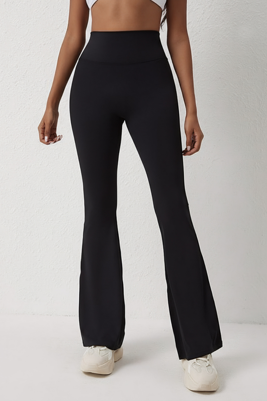 Sculpting High-Waist Flared Pants – Curve-Enhancing Fit & Stretch Comfort