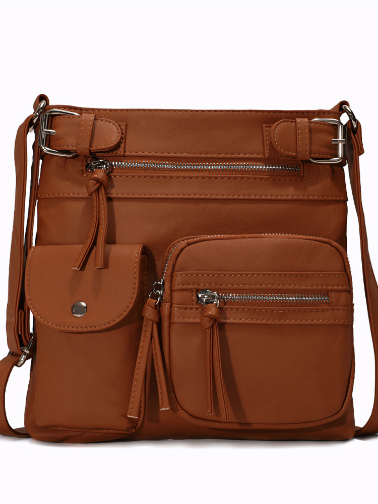Multi-Pocket Waterproof Crossbody Bag – Lightweight & Practical