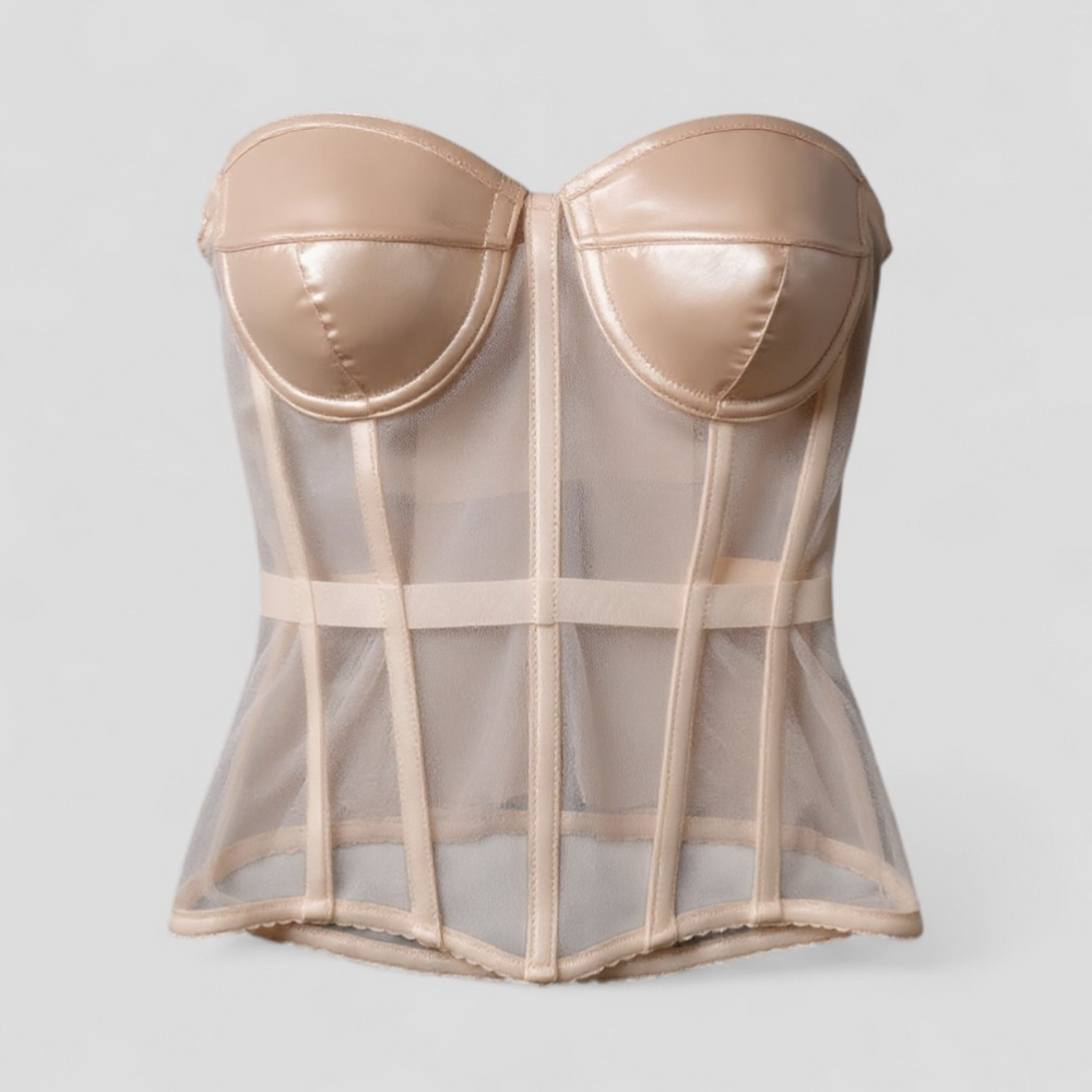Sculpting Corset Top – Structured Boning & Contour Bust Detailing