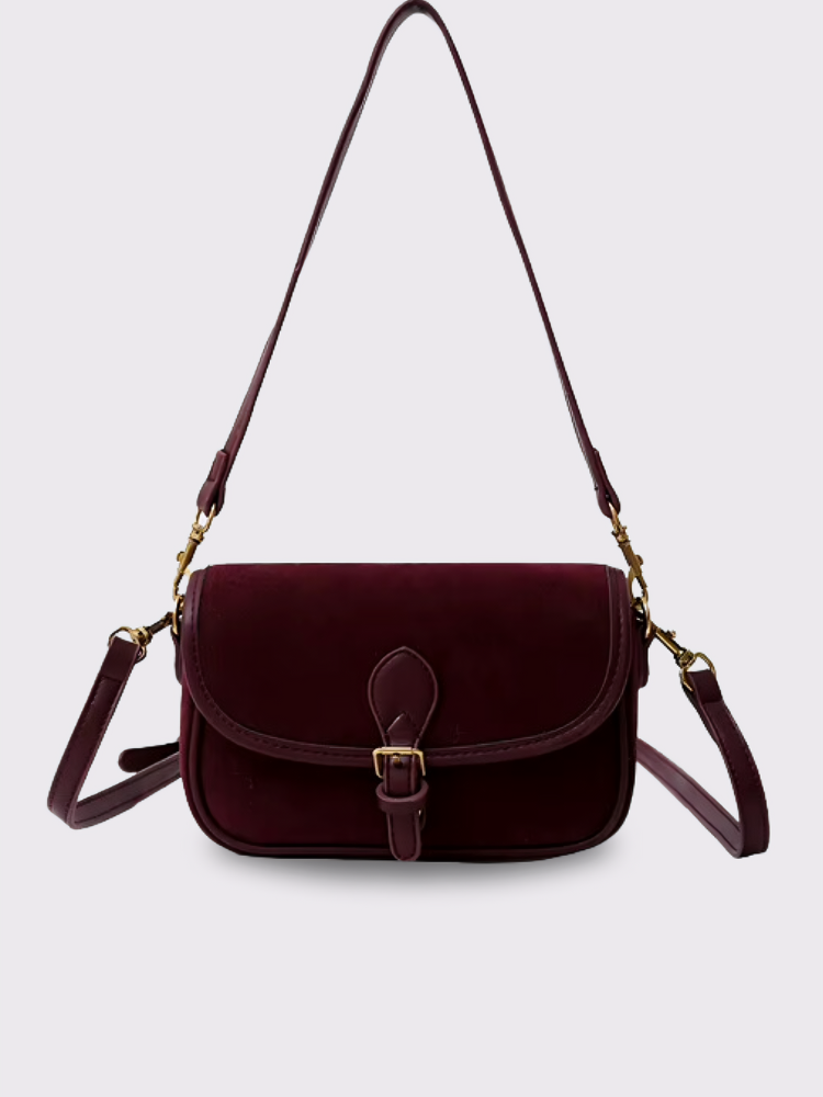 Vintage Suede Crossbody Bag – Chic, Compact & Everyday Ready