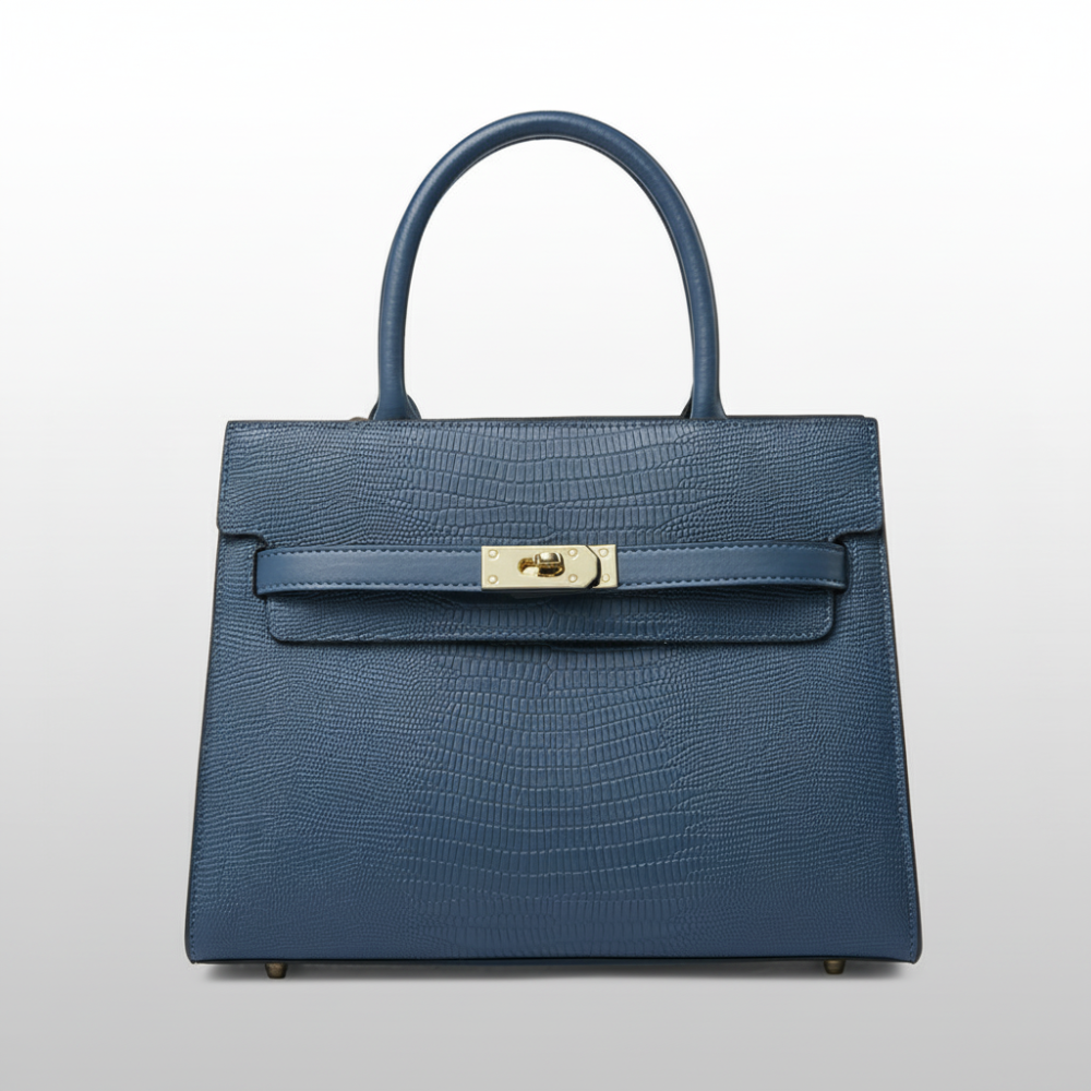 Structured Leather Handbag – Sophisticated & Versatile Tote for Work or Events