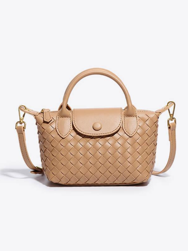 Woven Mini Crossbody Bag – Compact & Sophisticated