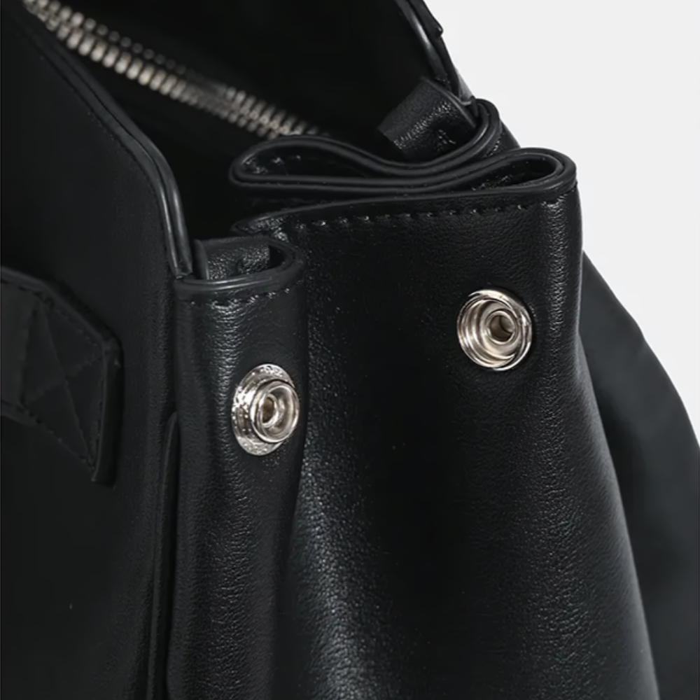 Women's Multi-Pocket Tote Bag – Structured Silhouette & Turn-Lock Detail